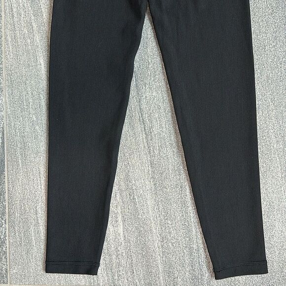 NWT Aerie Offline High-rise Crossover waist Waffle knit Leggings Black XS Short - Picture 10 of 14